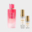 DECANT MAST PERFUME ROMME POUR FEMME — fotografía real, perfume 10 ml 3 ml, composición centrada Nicchia, 2048 x 2048, fondo #EDEDED
