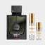 DECANT ARMAF CLUB DE NUIT URBAN MAN ELIXIR — fotografía real, perfume 10 ml 3 ml, composición centrada Nicchia, 2048 x 2048, fondo #EDEDED