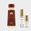DECANT FRENCH AVENUE LIQUID BRUN LIMITED EDITION — fotografía real, perfume 10 ml 3 ml, composición centrada Nicchia, 2048 x 2048, fondo #EDEDED