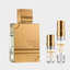 DECANT AL HARAMAIN AMBER OUD GOLD EDITION con atomizadores Nicchia de 3 ml y 10 ml, diseño actualizado