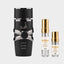 DECANT LATTAFA ASAD ELIXIR — fotografía real, perfume 10 ml 3 ml, composición centrada Nicchia, 2048 x 2048, fondo #EDEDED