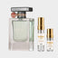 DECANT LATTAFA ATLAS — fotografía real, perfume 10 ml 3 ml, composición centrada Nicchia, 2048 x 2048, fondo #EDEDED