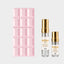 DECANT SABRINA CARPENTER SWEET TOOTH — fotografía real, perfume 10 ml 3 ml, composición centrada Nicchia, 2048 x 2048, fondo #EDEDED