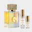 DECANT ARMAF CLUB DE NUIT OUD — fotografía real, perfume 10 ml 3 ml, composición centrada Nicchia, 2048 x 2048, fondo #EDEDED