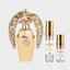 DECANT LATTAFA AFEEF — fotografía real, perfume 10 ml 3 ml, composición centrada Nicchia, 2048 x 2048, fondo #EDEDED