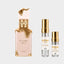 DECANT LATTAFA ECLAIRE — fotografía real, perfume 10 ml 3 ml, composición centrada Nicchia, 2048 x 2048, fondo #EDEDED