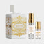 DECANT LATTAFA BADEE AL OUD HONOR GLORY — fotografía real, perfume 10 ml 3 ml, composición centrada Nicchia, 2048 x 2048, fondo #EDEDED