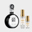 DECANT LATTAFA FAKHAR MEN — fotografía real, perfume 10 ml 3 ml, composición centrada Nicchia, 2048 x 2048, fondo #EDEDED
