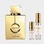 DECANT ARMAF CLUB DE NUIT MILESTONE con atomizadores Nicchia de 3 ml y 10 ml, diseño actualizado