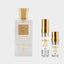 DECANT KHADLAJ MUSK BLEND — fotografía real, perfume 10 ml 3 ml, composición centrada Nicchia, 2048 x 2048, fondo #EDEDED
