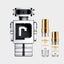 DECANT PACO RABANNE PHANTOM — fotografía real, perfume 10 ml 3 ml, composición centrada Nicchia, 2048 x 2048, fondo #EDEDED