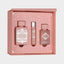 LATTAFA BADEE AL OUD NOBLE BLUSH SET 3PZAS fotografía real, 2048 x 2048, fondo gris uniforme Nicchia