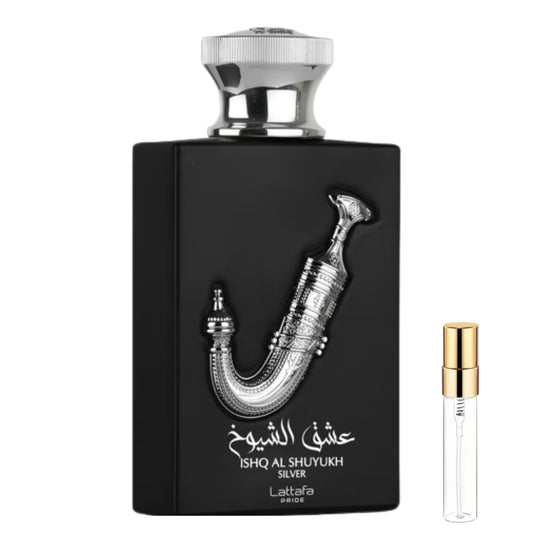 DECANT LATTAFA ISHQ AL SHUYUK SILVER