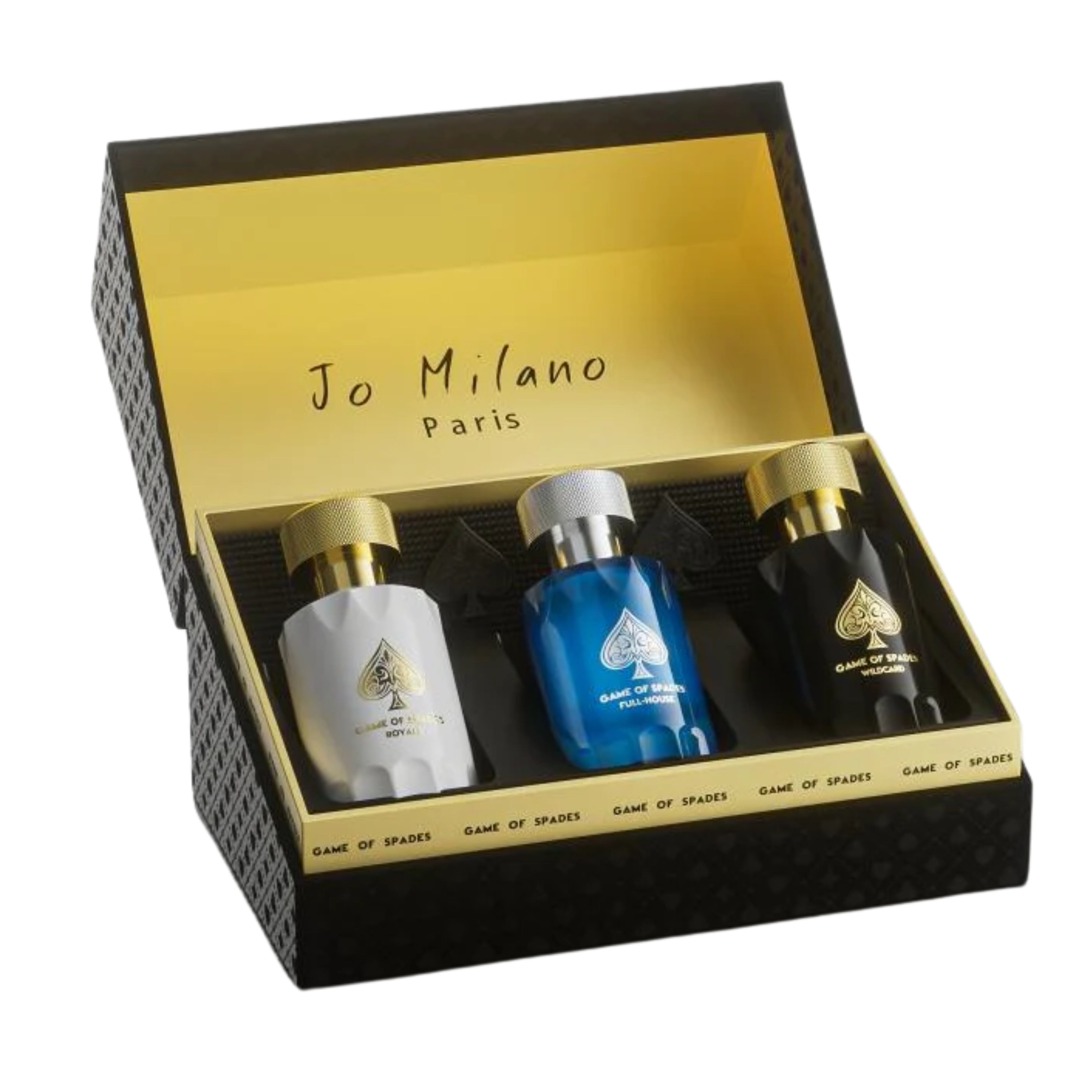 JO MILANO GAME OF SPADES COFRE 3PZAS 30ML Imagen principal del producto
