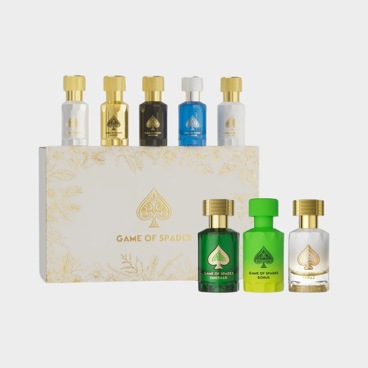 JO MILANO GAME OF SPADES COLLECTORS EDITION SET 8 PIEZAS — botella sola Imagen principal del producto