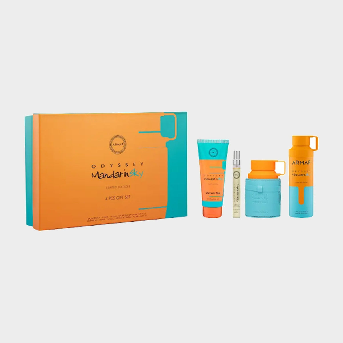 ARMAF – ODYSSEY MANDARIN SKY SET 4 PIEZAS 100 ML EDP – fondo gris Nicchia Imagen principal del producto